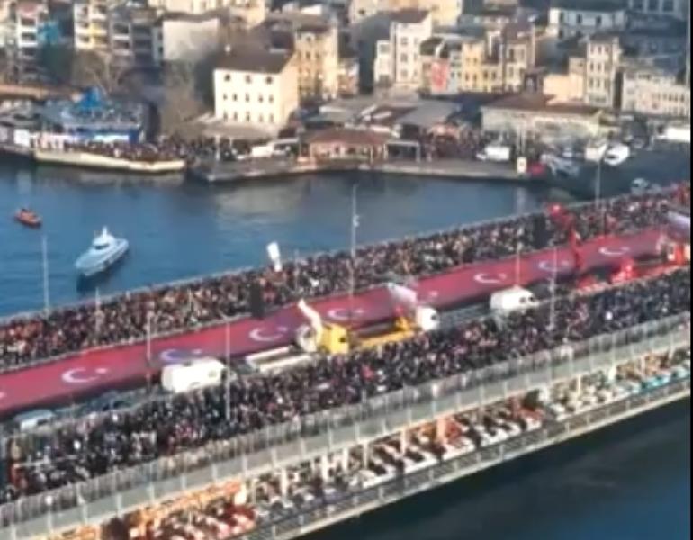 Τουρκία: Λαοθάλασσα στην Κωνσταντινούπολη κατά του Ισραήλ - «Όπως ελευθερώσαμε την Αγιά Σοφιά, θα κάνουμε το ίδιο και με το Αλ Ακσά»