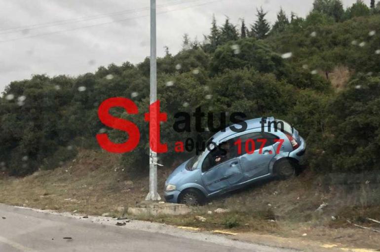 Θεσσαλονίκη: Ανετράπη όχημα στην εξωτερική περιφερειακή Οδό