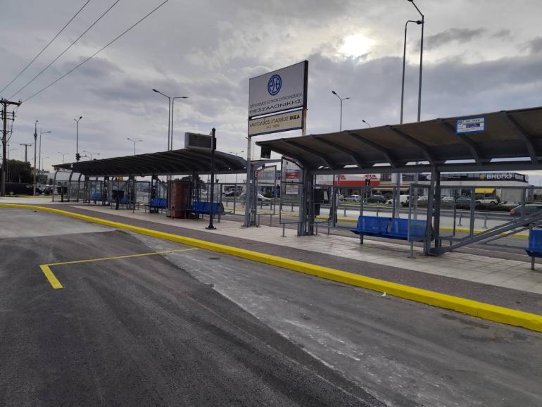 Έτσι είναι ο αναβαθμισμένος Σταθμός Μετεπιβίβασης του ΟΑΣΘ στο ΙΚΕΑ (ΦΩΤΟ)