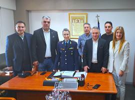 Με τη Διευθύντρια Τροχαίας Θεσσαλονίκης συναντήθηκε ο πρόεδρος του Ε.Ε.Θ.