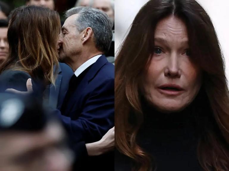 Τα δάκρυα της Κάρλα Μπρούνι: Συντετριμμένη αποχαιρετά τον Νικολά Σαρκοζί πριν μπει στη φυλακή