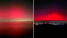 Το Βόρειο Σέλας έφτασε μέχρι την Ελλάδα: Κοκκίνησε ο ουρανός στην Κεντρική Μακεδονία - Δείτε εικόνες