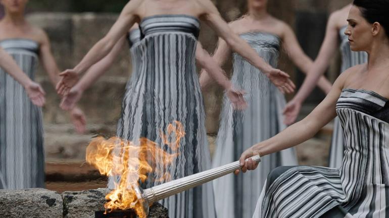 Θεσσαλονίκη - Τελετή υποδοχής της Ολυμπιακής Φλόγας των 33ων Ολυμπιακών Αγώνων «Παρίσι 2024»