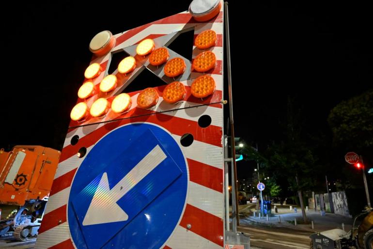 Θεσσαλονίκη: Τελευταία μέρα νυχτερινών διαγραμμίσεων στον περιφερειακό