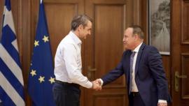 Συνάντηση Κυριάκου Μητσοτάκη με τον νεοεκλεγέντα δήμαρχο Θεσσαλονίκης Στέλιο Αγγελούδη